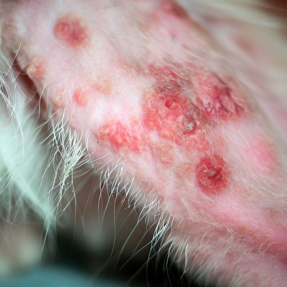 Choroby skóry u kotów